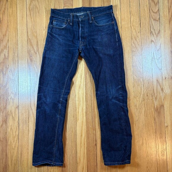 THE STRIKE GOLD Japanese Selvedge Denim Jeans Men’s Size 30 Heavy Denim Cotton - Picture 1 of 16